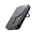 Joyroom Power Bank Magnetic Wireless charging, MagSafe 15W / Type-C, PD 20W, 10000 mAh, with ring and stand, Black (JR-W050)