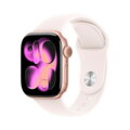Apple Watch Series 11 (2025) GPS + Cellular 42mm Rose Gold Alu Case, Light Blush Sport Band S/M EU MF8E4