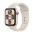 Apple Watch SE GPS + Cellular 44mm Starlight Alu Case, Starlight Sport Band S/M EU MRHJ3