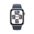 Apple Watch SE GPS + Cellular 44mm Silver Alu Case, Storm Blue Sport Band M/L EUMRHJ3