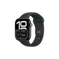 Apple Watch Series 10 GPS 46mm Jet Black Alu Case, Midnight Black Sport Band S/M EU MWWP3
