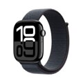Apple Watch Series 10 GPS 46mm Jet Black Alu Case, Ink Sport Band S/M EU MWWR3