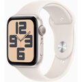 Apple Watch SE (2024) GPS 44mm Starlight Alu Case, Starlight Sport Strap M/L EU MXEV3