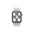 Apple Watch SE GPS + Cellular 40mm Silver Alu Case, Blue Cold Sport Loop EU MXGE3
