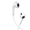 Baseus Earphone Encok H17 in-ear wired earphone with 3.5mm jack wired headphones White (NGCR020002)