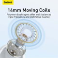Baseus Earphone Encok H17 in-ear wired earphone with 3.5mm jack wired headphones White (NGCR020002)