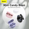 Baseus Earphone Bluetooth Bowie E2 BT 5.2, TWS AV Synchronization, Low Latency, IP55, Black (NGTW090001)