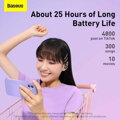 Baseus Earphone Bluetooth Bowie E2 BT 5.2, TWS AV Synchronization, Low Latency, IP55, Black (NGTW090001)