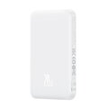 Baseus Power Bank Magnetic Mini Wireless Charging, PD 20W, 5000 mAh with Type-C to Type-C cable (0.3m) White EU (P10022107223-00)