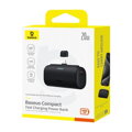 Baseus Power Bank Compact Fast charge Type-C inlet + Lightning outlet (with C+C cable) PD20W, 5000 mAh, Black (P10068307113-00)