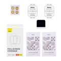 Baseus NanoCrystal Protective Film for Apple Watch 4/5/6/SE/SE 2, 40mm (2pcs) with mounting kit, Transparent (P6001510B201-00)