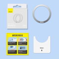 Baseus Magnetic Ring Halo Series (2pcs), Silver (PCCH000002)