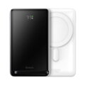Baseus Power Bank Magnetic Wireless charging (With Xiaobai Type-C to Type-C 60W(20V/3A) 0.5m) MagSafe 15W / PD 20W, 10000 mAh, White (PPCX000202)