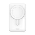 Baseus Power Bank Magnetic Wireless charging (With Xiaobai Type-C to Type-C 60W(20V/3A) 0.5m) MagSafe 15W / PD 20W, 10000 mAh, White (PPCX000202)