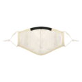 PureMe Reusable / Adjustable Mask Linen 2 pcs N95 filters inside the package Cream