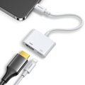Joyroom Converter Lightning (male) to Digital HDMI (female) + Lightning (female), FullHD 1080p, 60Hz, White (S-H141)