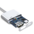 Joyroom Converter Lightning (male) to Digital HDMI (female) + Lightning (female), FullHD 1080p, 60Hz, White (S-H141)