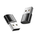 Joyroom Adapter, Male USB 3.2 Gen 1 to Female Type-C to Male USB, (2pcs), Black (S-H152)