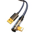 Joyroom Gaming Cable Lighning (Angled) - USB (Straight) cable 2.4A, 480mb/s, 1.2m, Black (S-UL012A6)