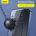 Baseus iPhone 12 mini 0.25 mm Full-screen full-glass Tempered Glass (2pcs) Black (SGAPIPH54N-KC01)