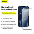 Baseus iPhone 13 mini 0.4 mm CW-HY Full-screen, Full-glass, Corning Tempered Glass (2pcs/pack+Pasting Artifact) Black (SGQP040001)