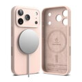 Ringke iPhone 17 Pro Case Silicone Magnetic Pink Sand