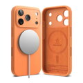 Ringke iPhone 17 Pro Case Silicone Magnetic Tangerine