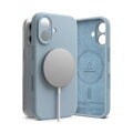 Ringke iPhone 16 Case Silicone Magnetic Blue