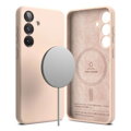 Ringke Galaxy S25 Case Silicone Magnetic Pink Sand