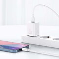 Baseus Travel Charger set Super Si 1C QC (With Simple Wisdom Cable Type-C to Lightning 1m) 20W EU White (TZCCSUP-B02)