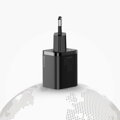 Baseus Travel Charger set Super Si 1C QC (With Simple Wisdom Cable Type-C to Lightning 1m) 20W EU White (TZCCSUP-B02)