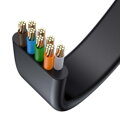 Baseus Network Cable High Speed (CAT6) of RJ45 (flat cable) 1 Gbps, 2m Black (WKJS000101)