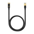 Baseus Network Cable High Speed (CAT7) of RJ45 (round cable) 10 Gbps, 1m Black (WKJS010101)
