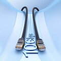 Baseus Network Cable High Speed (CAT7) of RJ45 (round cable) 10 Gbps, 1m Black (WKJS010101)