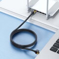 Baseus Network Cable High Speed (CAT7) of RJ45 (round cable) 10 Gbps 1.5m Black (WKJS010201)