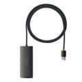 Baseus HUB Lite Series adapter (USB-A to 4xUSB-A 3.0 5Gb/s) Black (WKQX030101)