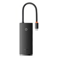 Baseus HUB Lite Series 5-in-1 Multifunctional (Type-C to 2x USB 3.0 / Type-C / HDMI 1.4 / SD/TF) Black (WKQX050001)