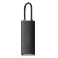 Baseus HUB Lite Series 5-in-1 Multifunctional (Type-C to 2x USB 3.0 / Type-C / HDMI 1.4 / SD/TF) Black (WKQX050001)