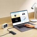 Baseus HUB Lite Series 5-in-1 Multifunctional (Type-C to 2x USB 3.0 / PD Type-C / HDMI 1.4 / SD/TF) White (WKQX050102)