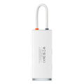 Baseus HUB Lite Series 5-in-1 Multifunctional (Type-C to 2x USB 3.0 / PD Type-C / HDMI 1.4 / SD/TF) White (WKQX050102)