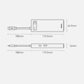 Baseus HUB Metal Glam Series 5-in-1 (3xUSB-A 3.0, Type-C male, Type-C female, HDMI-A), Gray EU (WKWG020013)