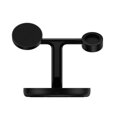 Baseus Wireless Charger Swan stand 3-in-1 Magnetic charger with TypeC cable 15W, 1m Black (WXTE000101)