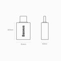 Baseus Converter Ingenuity Series Mini OTG Adaptor USB-A 3.1 Female to Type-C Male Blue (ZJJQ000003)