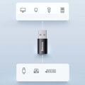 Baseus Converter Ingenuity Series Mini OTG Adaptor USB-A 3.1 Male to Type-C Female Black (ZJJQ000101)