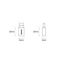 Baseus Converter Ingenuity Series Mini OTG Adaptor USB-A 3.1 Male to Type-C Female Black (ZJJQ000101)