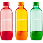Fľaša TriPack 1l orange/green/red SODAST