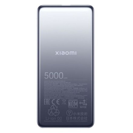 Xiaomi Power Bank Ultra Slim 5000 mAh 20W Fast Charge Blue EU BHR9535GL