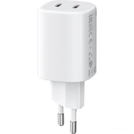 Xiaomi Mi Travel Charger Nano Turbo GaN Fast Charger 2C (C+C) 45W White EU BHR087OEU