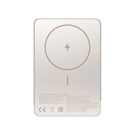 Xiaomi Power Bank Super Slim Magnetic 5000 mAh Gold EU BHR08PLGL