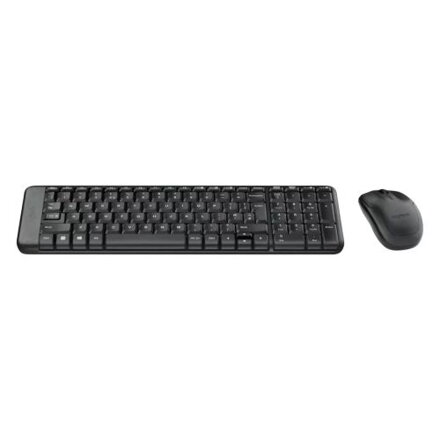 Logitech Wireless Keyboard and Mouse Combo MK220 (QWERTY) US-Layout Black EU (920-003161)
